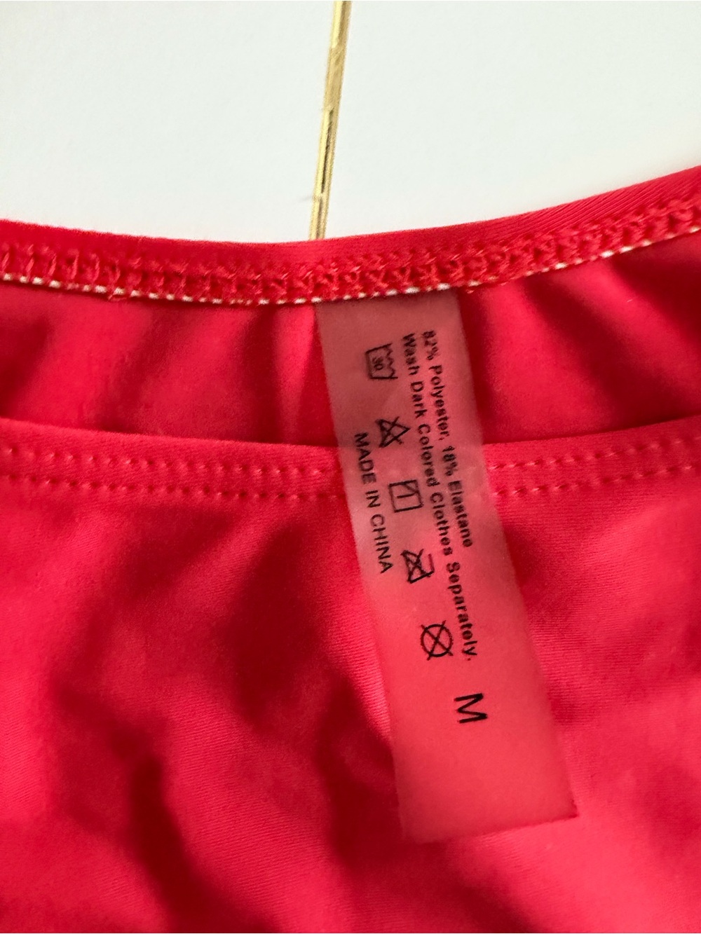 Red Two-Piece Bikini Set - Picture 3 of 9